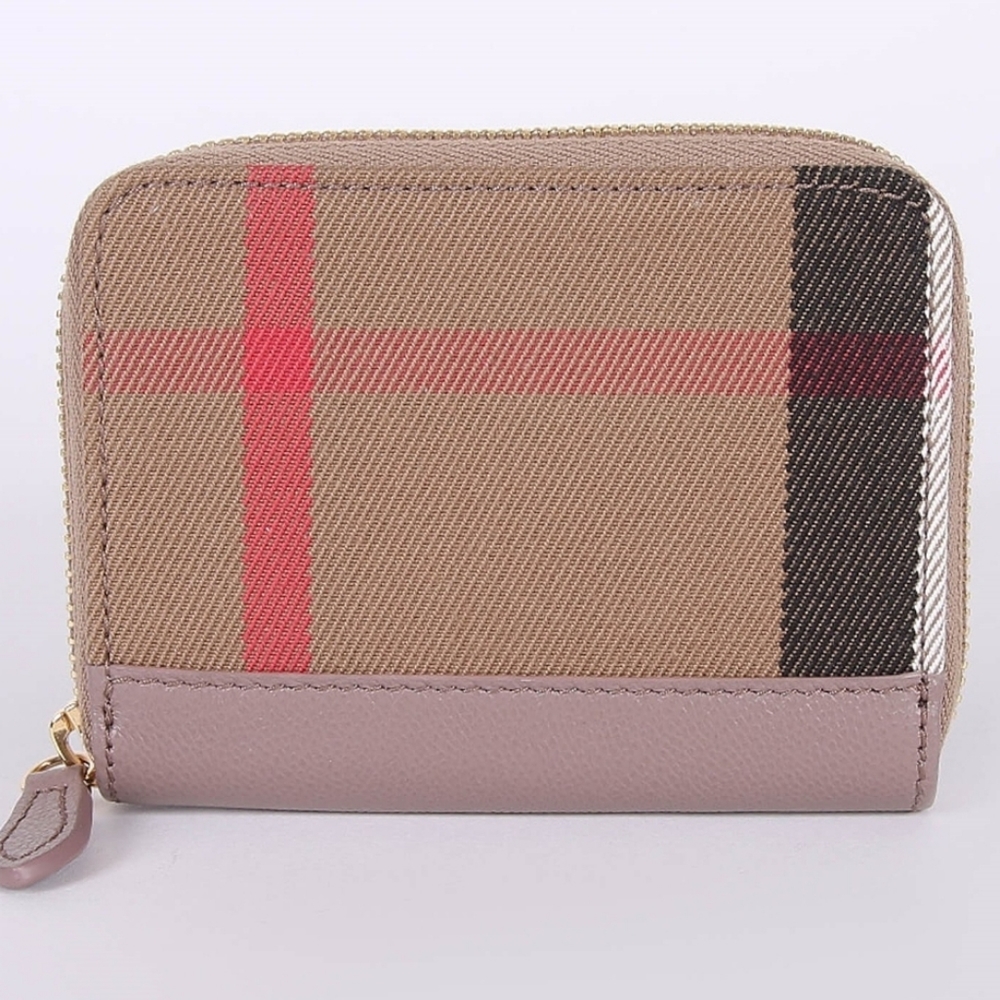 NWT Burberry MN zip coin wallet